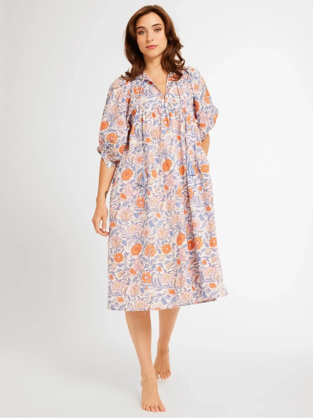 Mille Saffron dress - floral